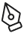 unfilled pen icon